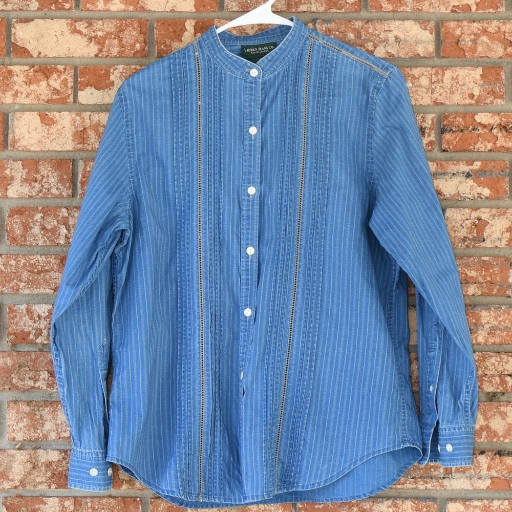LAUREN Jeans Company Denim Shirt - Picture 1 of 5